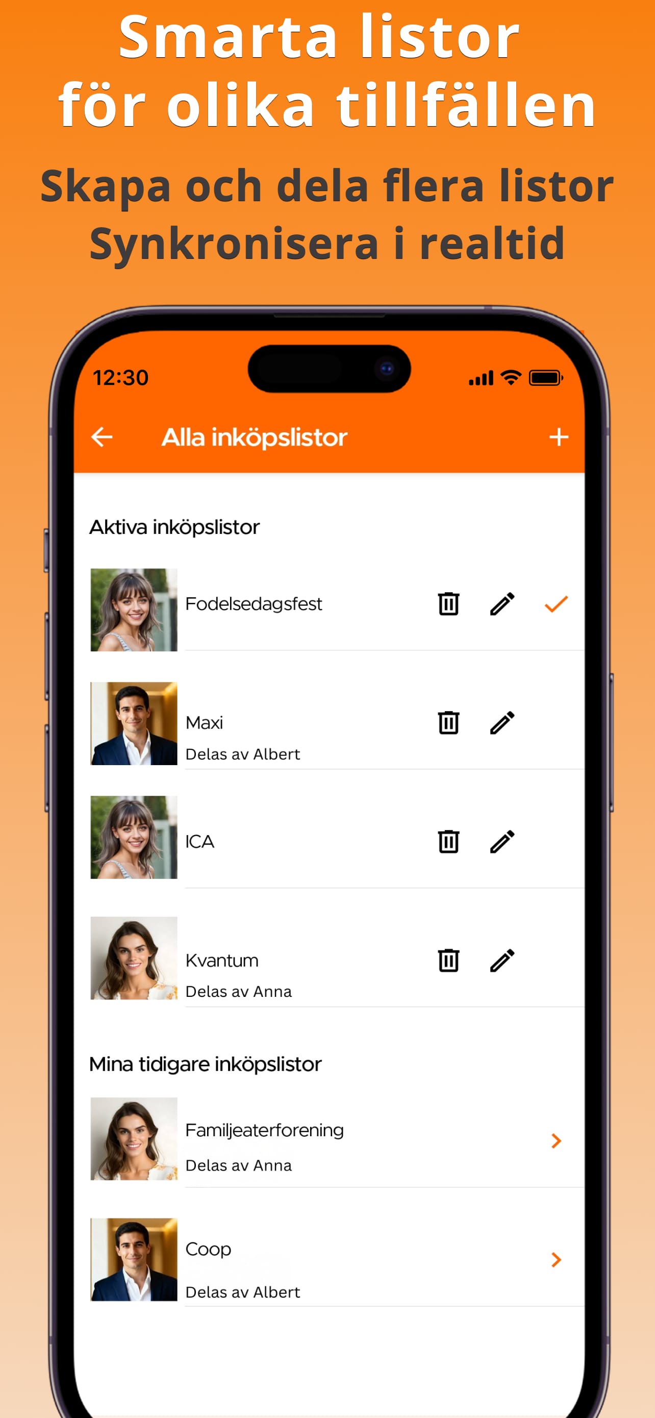 Shopping List Management